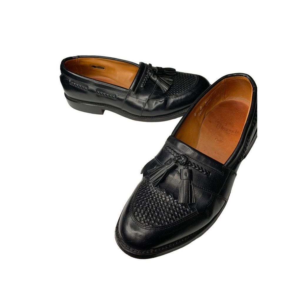 Allen Edmonds Black Leather Tassel Loafers